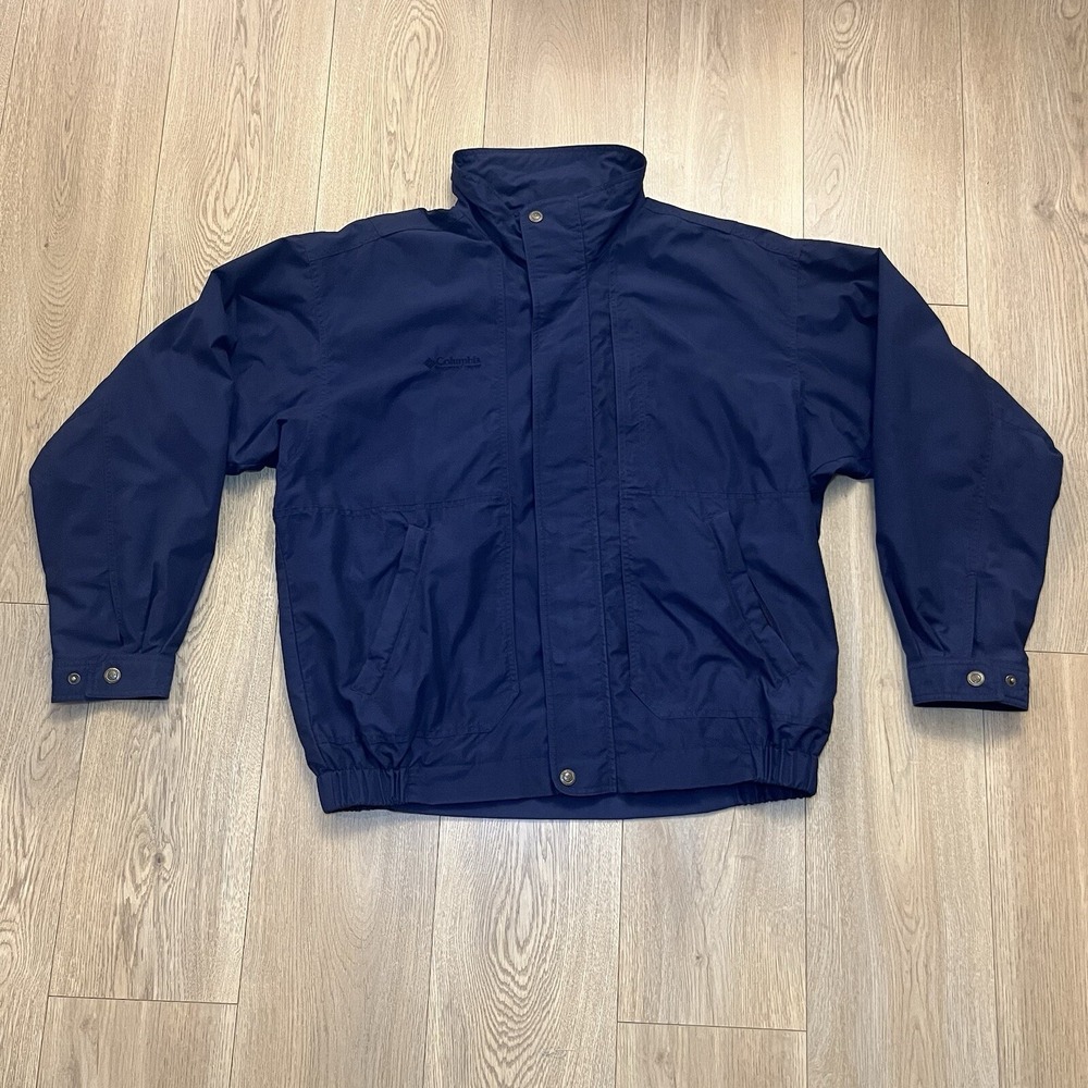 Columbia Jacket/Windbreaker Men Large Blue Sportswear Portland OR
